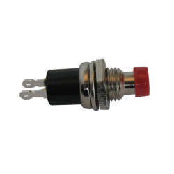 Mini Push Button Switch, Red, Open, Spst