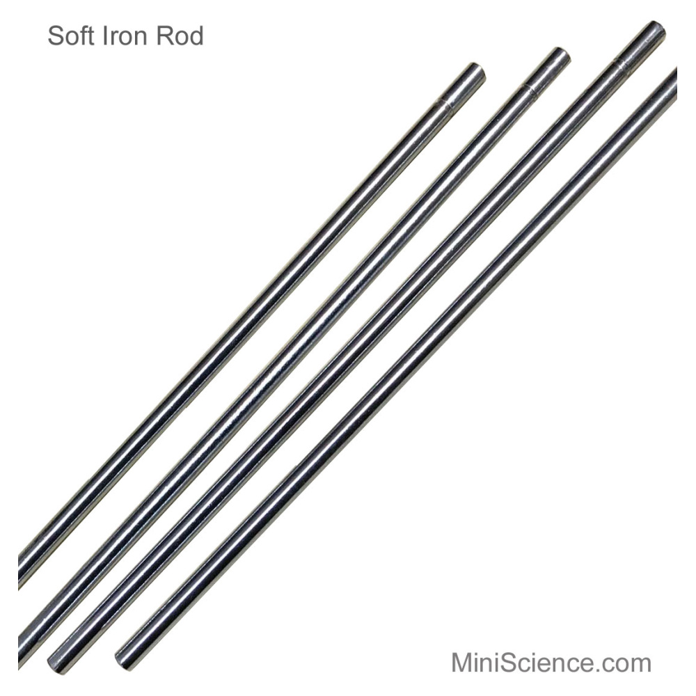 Soft Iron Rod (Soft Magnetic Iron Rod), 5 Mm X 200 Mm (D X L)
