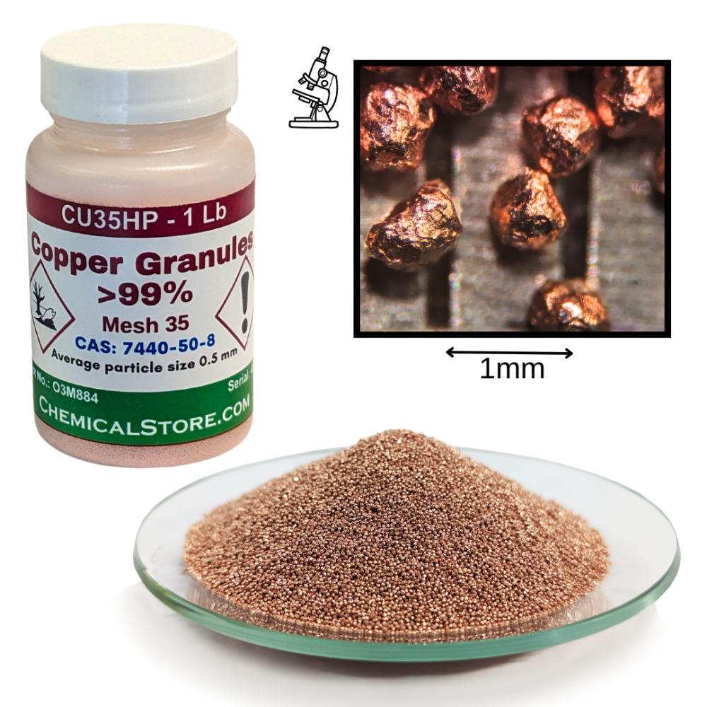 Copper Granules, 35 Mesh (Coarse Copper Powder)