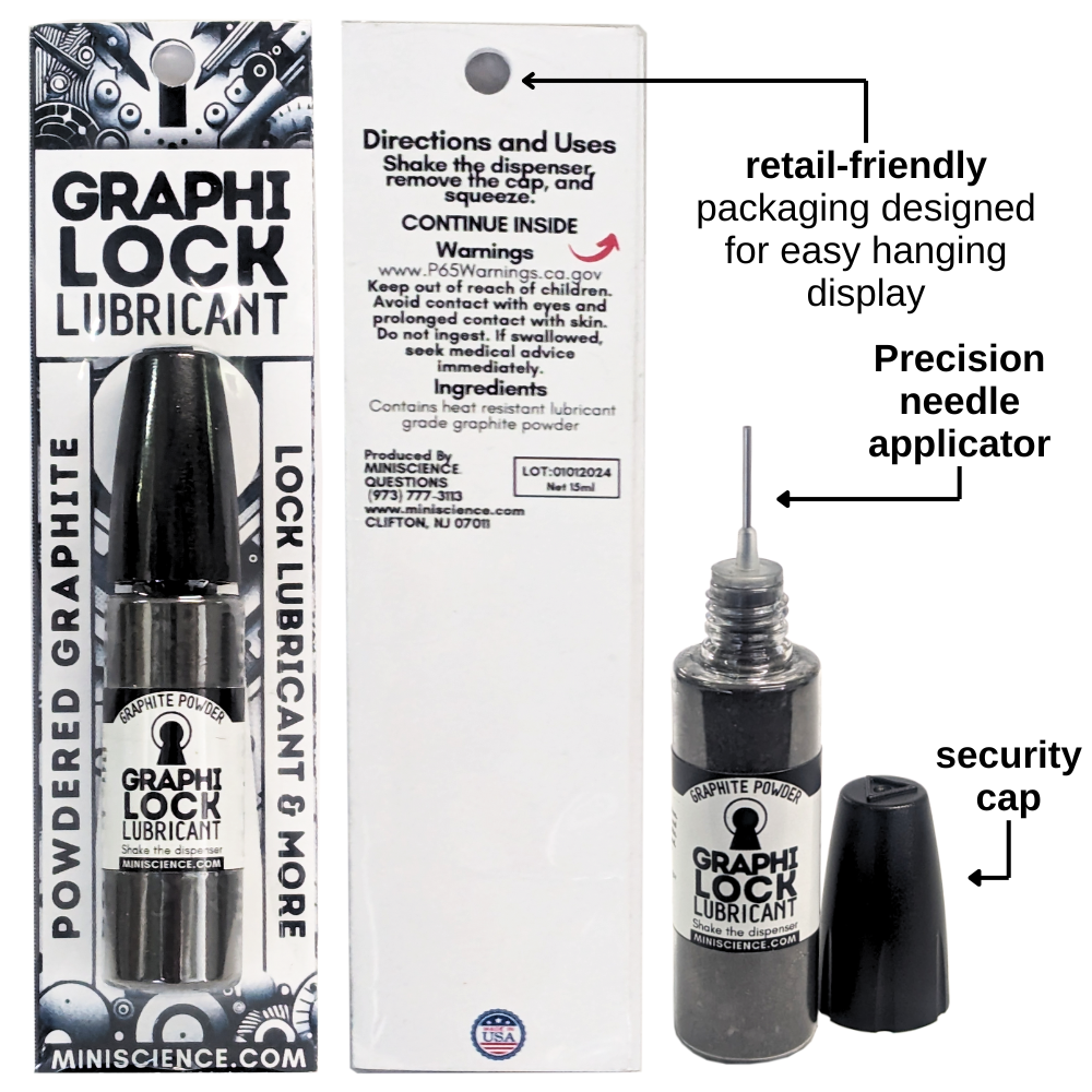 GraphiLock Premium Micronized Graphite Lubricant 15ml