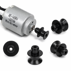 Black Plastic Motor Pulley Sheave, 10 mm