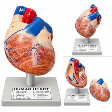 human-heart-anatomical-model-2-parts-hand-painted-with-numbered-structures